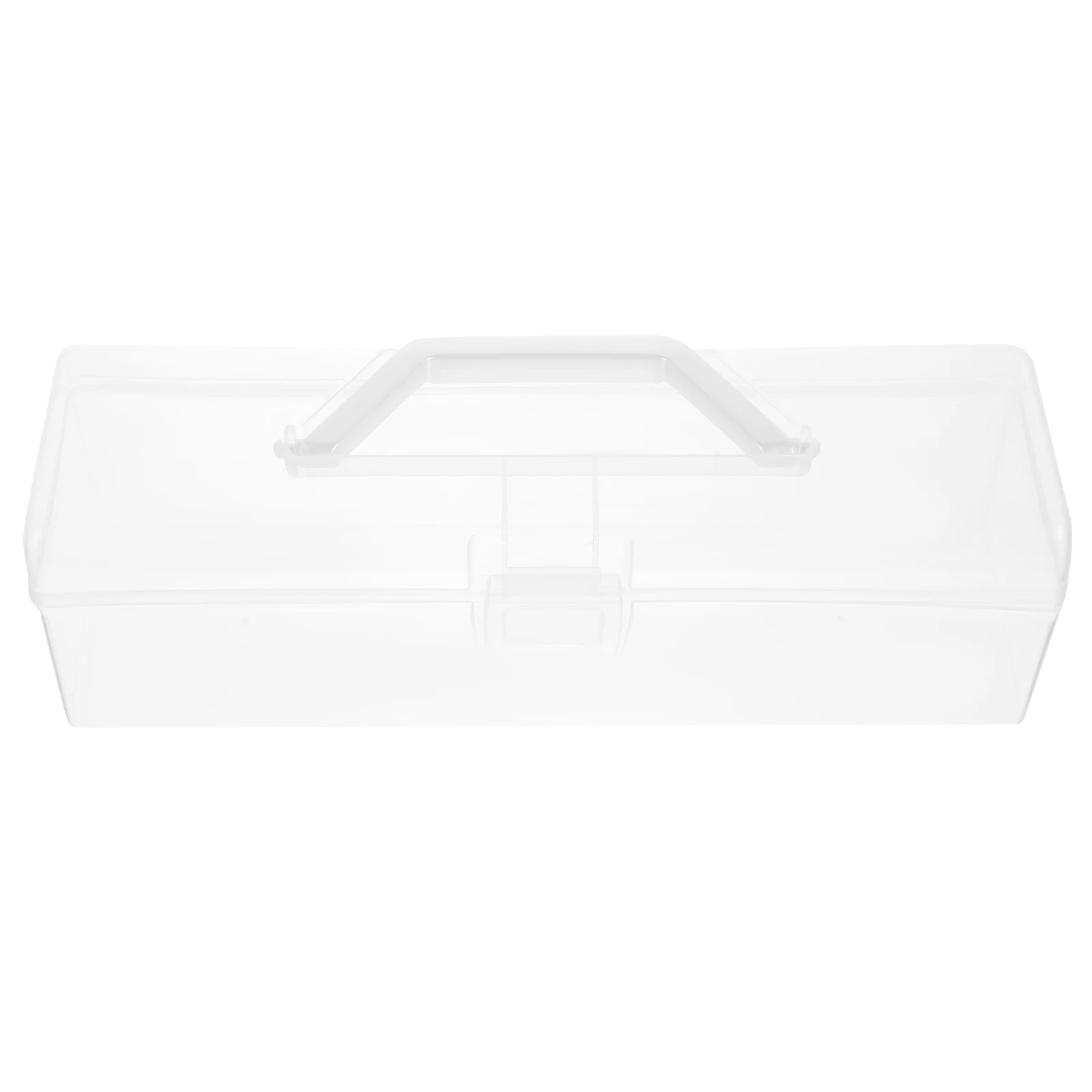 

Clear Portable Paint Brush Storage Box Watercolor Holder Travel Case Drawing Organizer Tool Lightweight for DIY