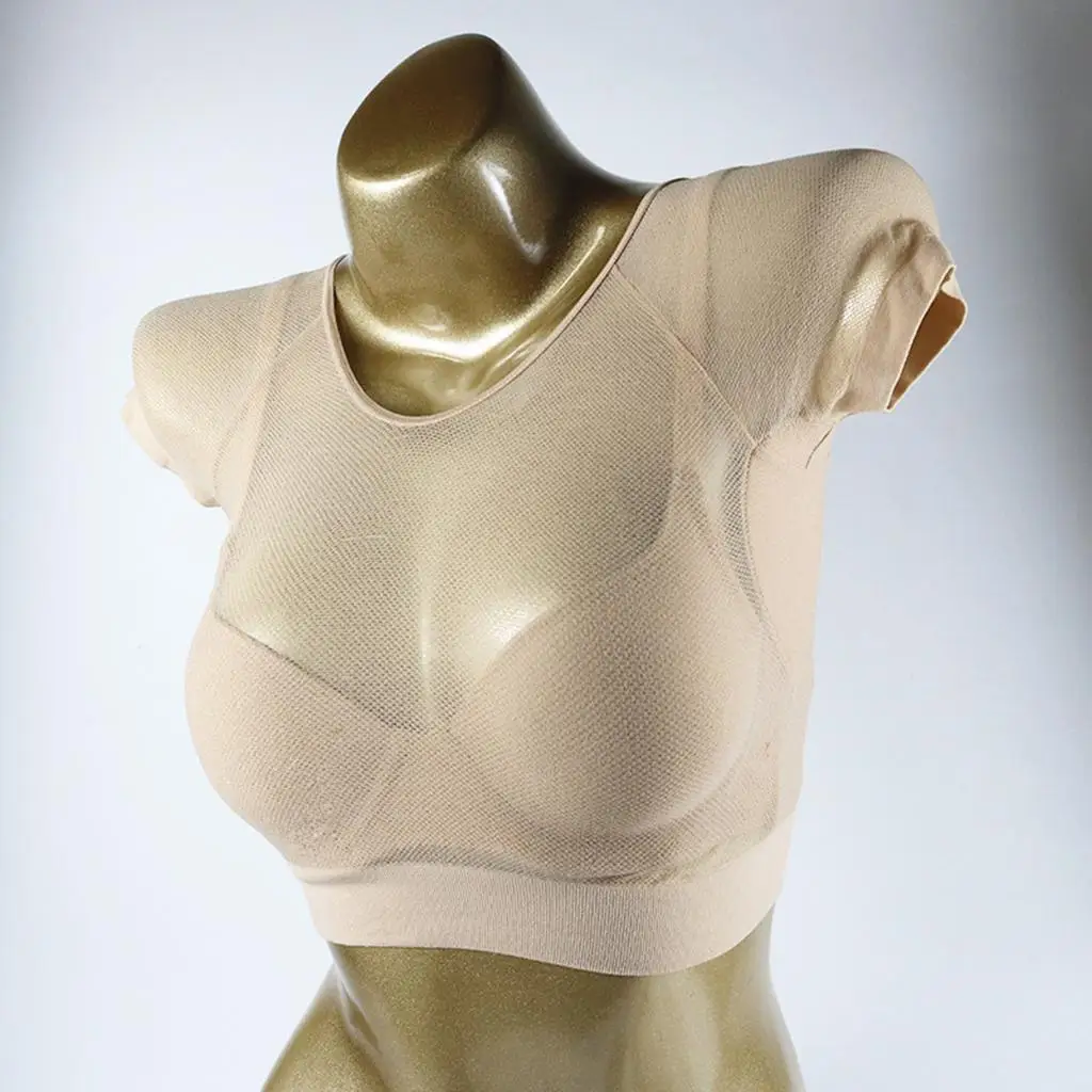 

Женская спортивная футболка с моющимися подушечками для подмышек, одежда для подмышек, щиток