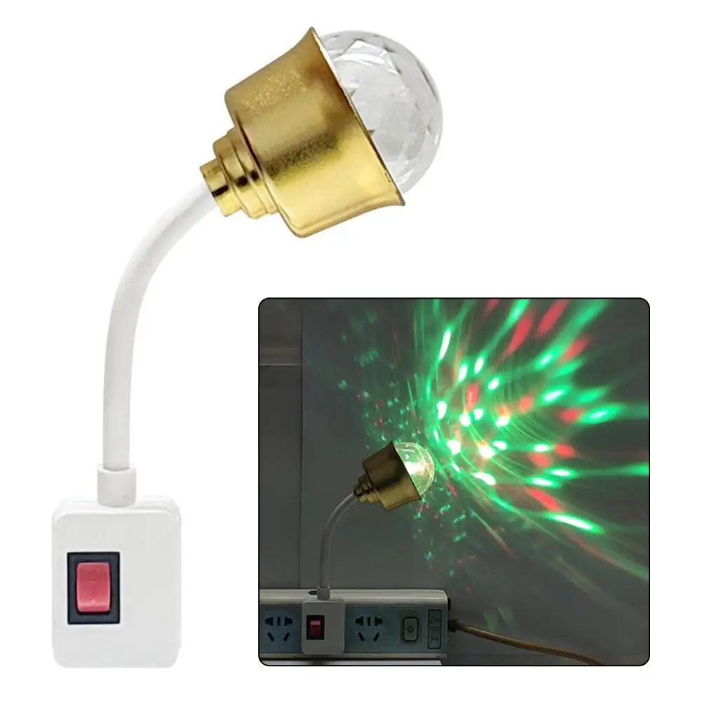 Colorful Rotating Atmosphere 360 Magic Ball Bulb Aautomatic Stage Effect LED Lamp Night Light For DJ Disco KTV Dance Party