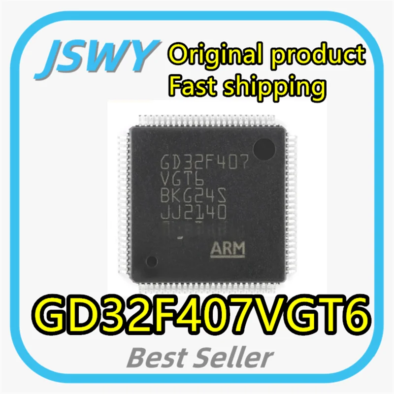 (2/20 pieces) GD32F407VGT6 GD32F407 LQFP-100 ARM Cortex-M4 32-bit Microcontroller - MCU Chip 100% Brand New Original