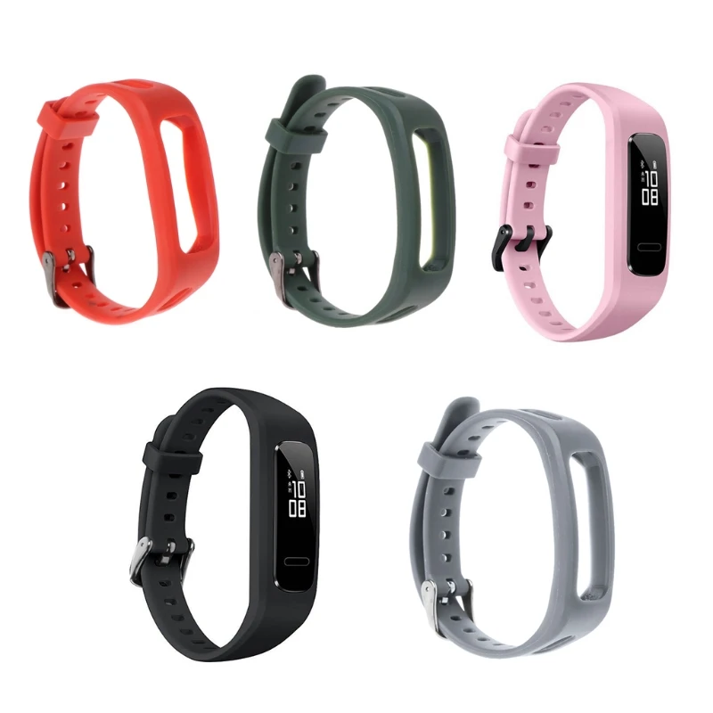 Fit for Huawei 3E Band 4 Running Durable Sweatproof Bracelet Adjustable Silica Replacement Bands Smartwatch St