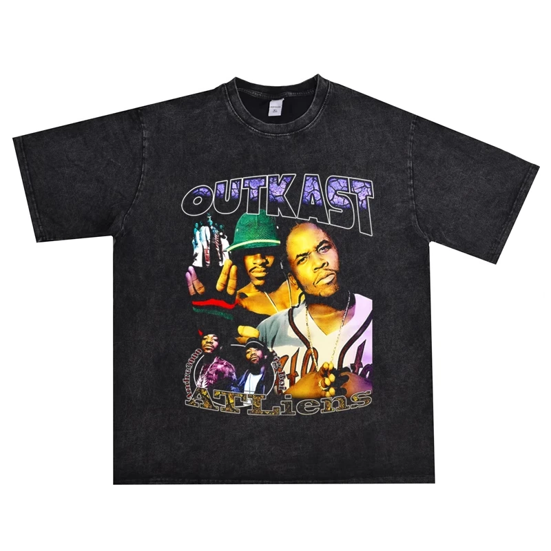 

2025 Outkast, The HIP HOP Duo OKB, Is A Rap and Hip-hop T-shirt Man Pure Cotton Breathable T-shirt
