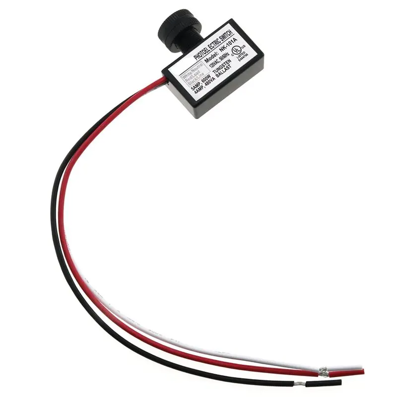 

ABFU-105V-130V AC фотоэлемент датчик света от сумерения до рассвета глаз датчик управления дневным светом с гайками и шайбой для наружного освещения