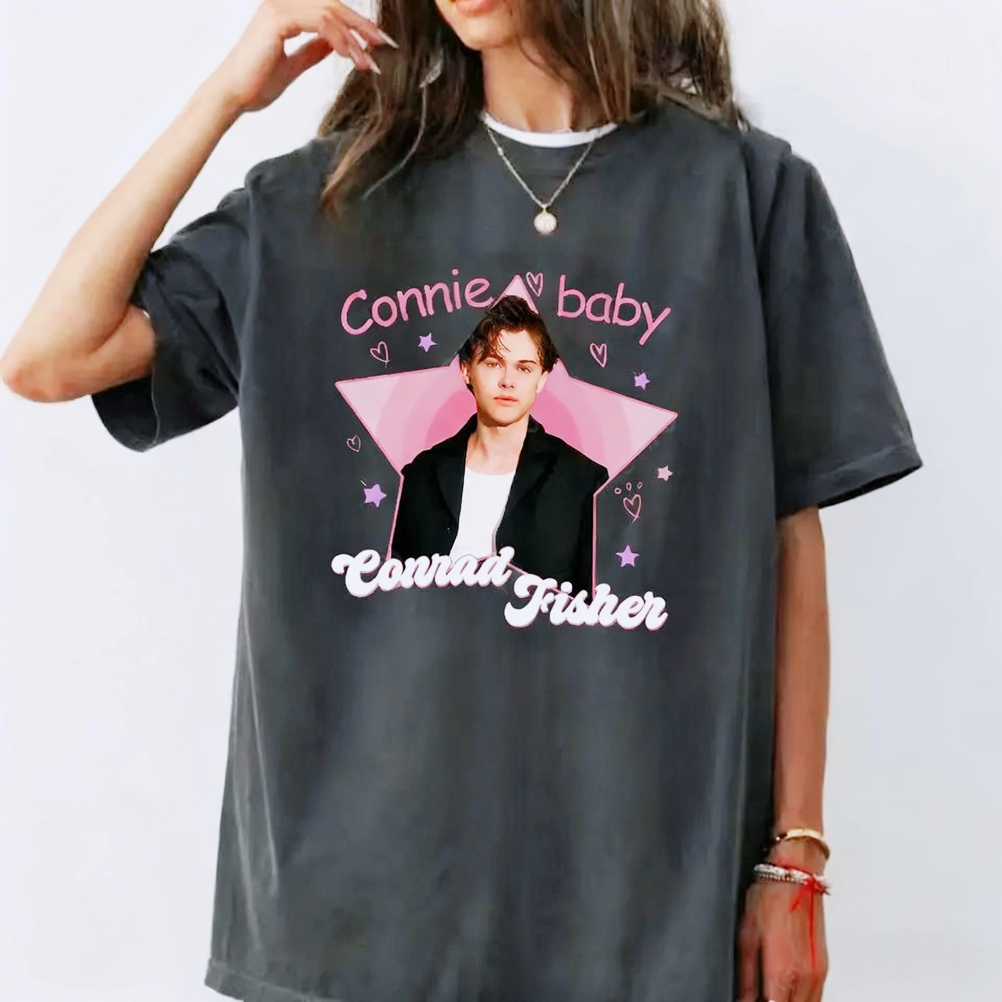 Equipe Conrad Cousins Praia Retro O Verão I Turned Pretty Gráfico Camisetas Mulher Homem Moda Casual Camiseta de Algodão Streetwear