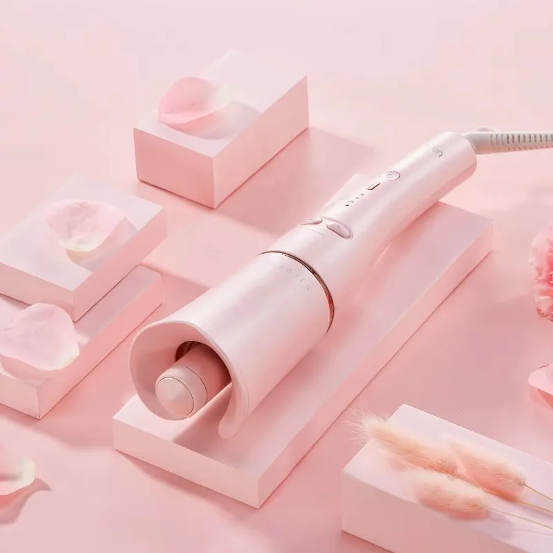 

【Fashionable】Lena Private Label Ceramic Barrel Auto 360 Professional Curling Iron Wand Rotating Automatic Hair Curler