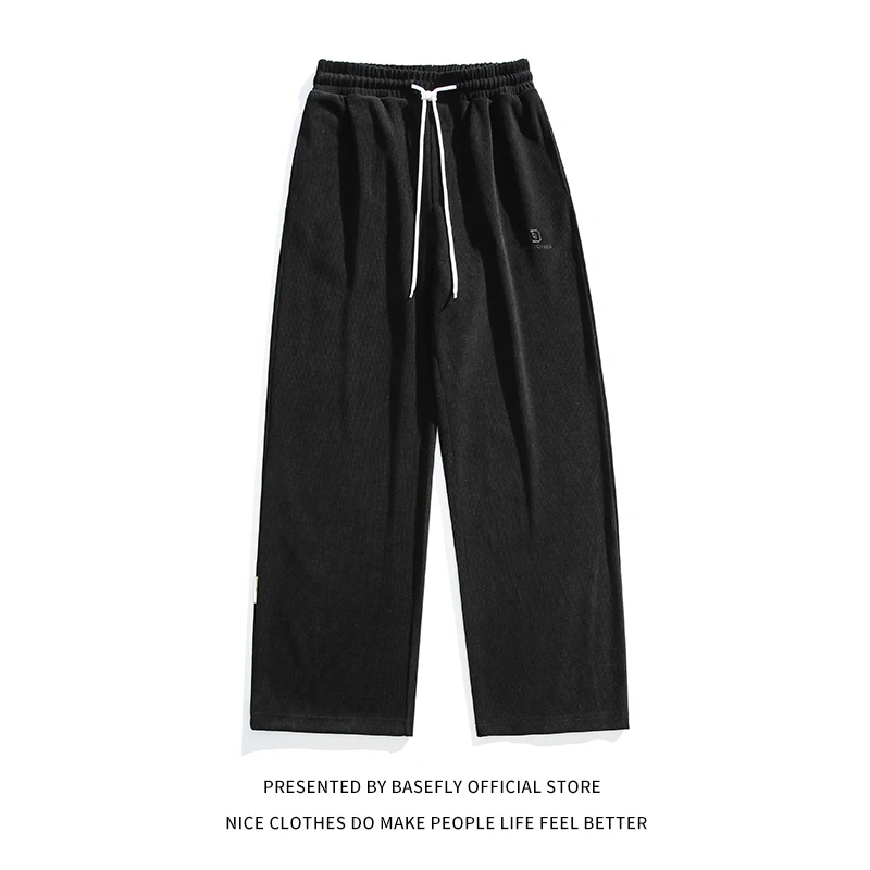 Autumn Spring Simple Solid Bead Cargo Jogger Men Sweatpants Unisex Women Trouser Streetwear Pant Casual High Streetwear Retro