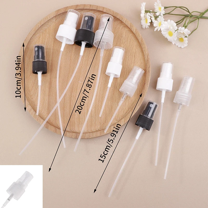 향수 노즐 미세 분사 스프레이 헤드 휴대용 스프레이 병 펌프 교체용 리필 가능한 필수품 18/20/24mm 10개