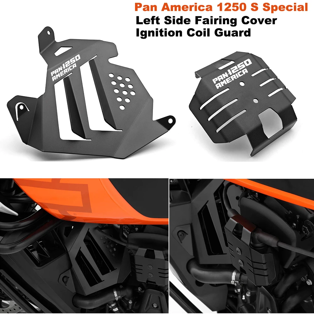 

For RA1250 PA1250 Pan America 1250 S Special 2021 2022- Motorcycle Ignition Coil Guard Left Side Fairing Cover Infill Protector