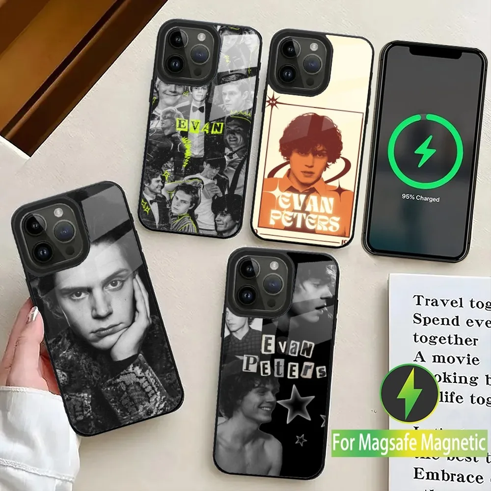 E-Evan P-Peters Phone Case For iPhone 16,15,14,13,12,11,Plus,Pro,Max Mini Magsafe Magnetic Wireless Charging