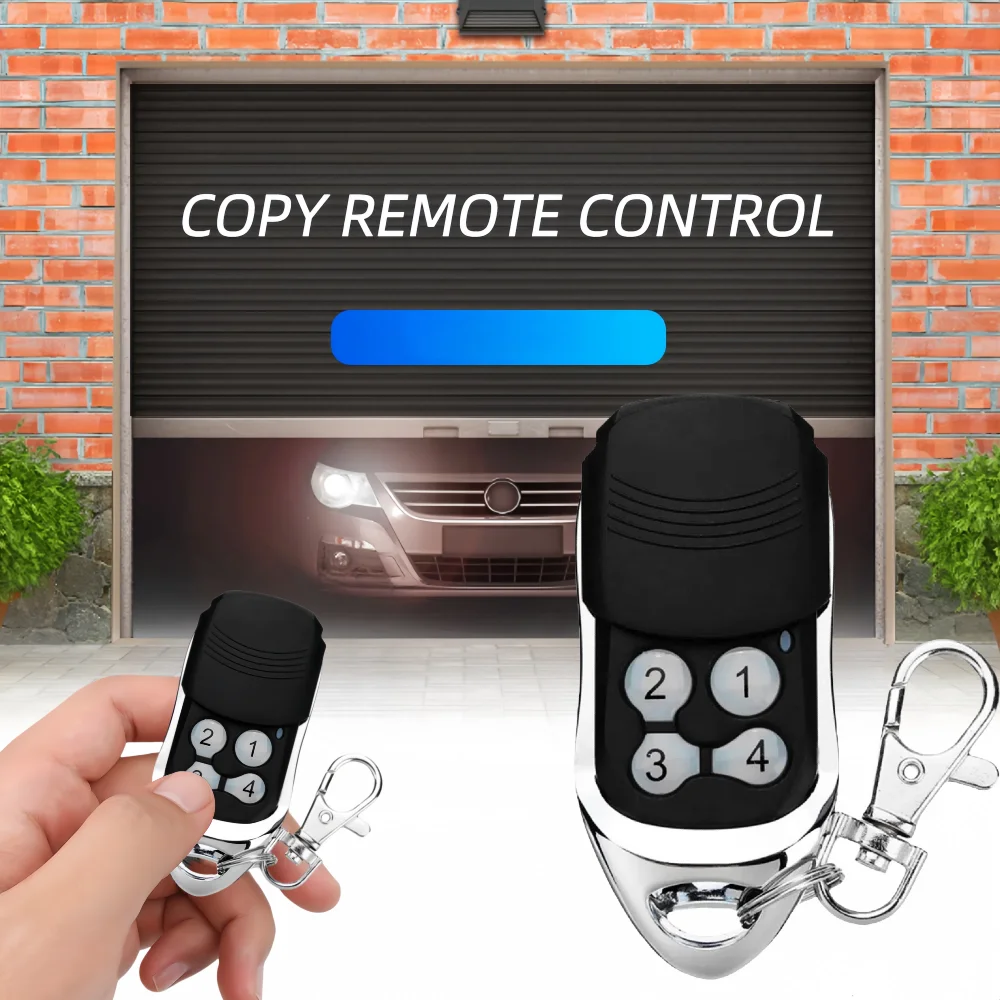 433MHz RF Remote Control Smart Auto Copy Duplicator 4 Button Electric Garage Door Gate Remote Cloning 433.92 MHz Transmitter