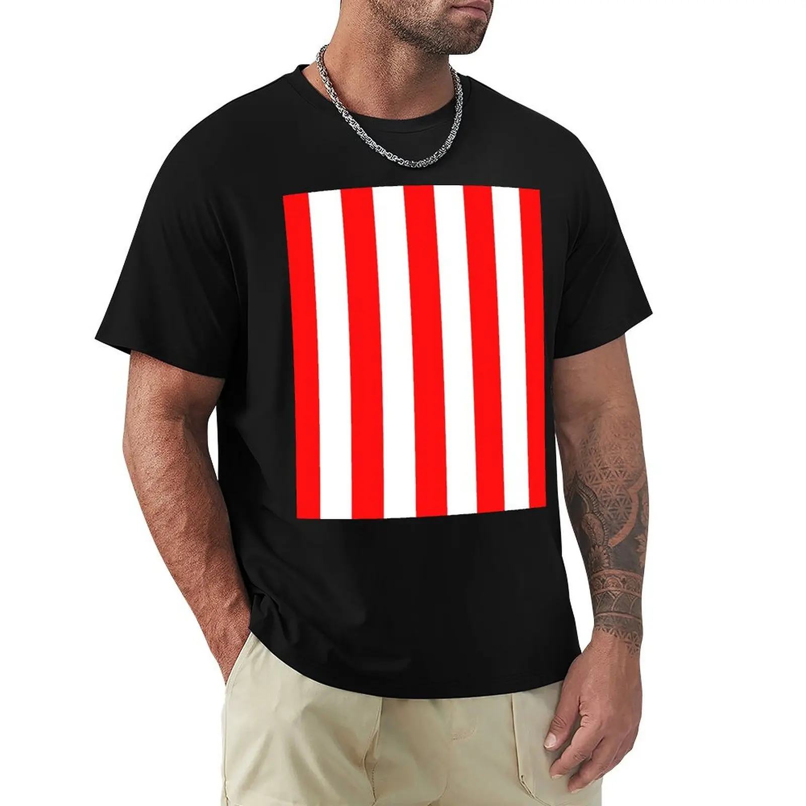 Candy Stripe T-Shirt Fashion Casual Short Sleeve T-Shirt