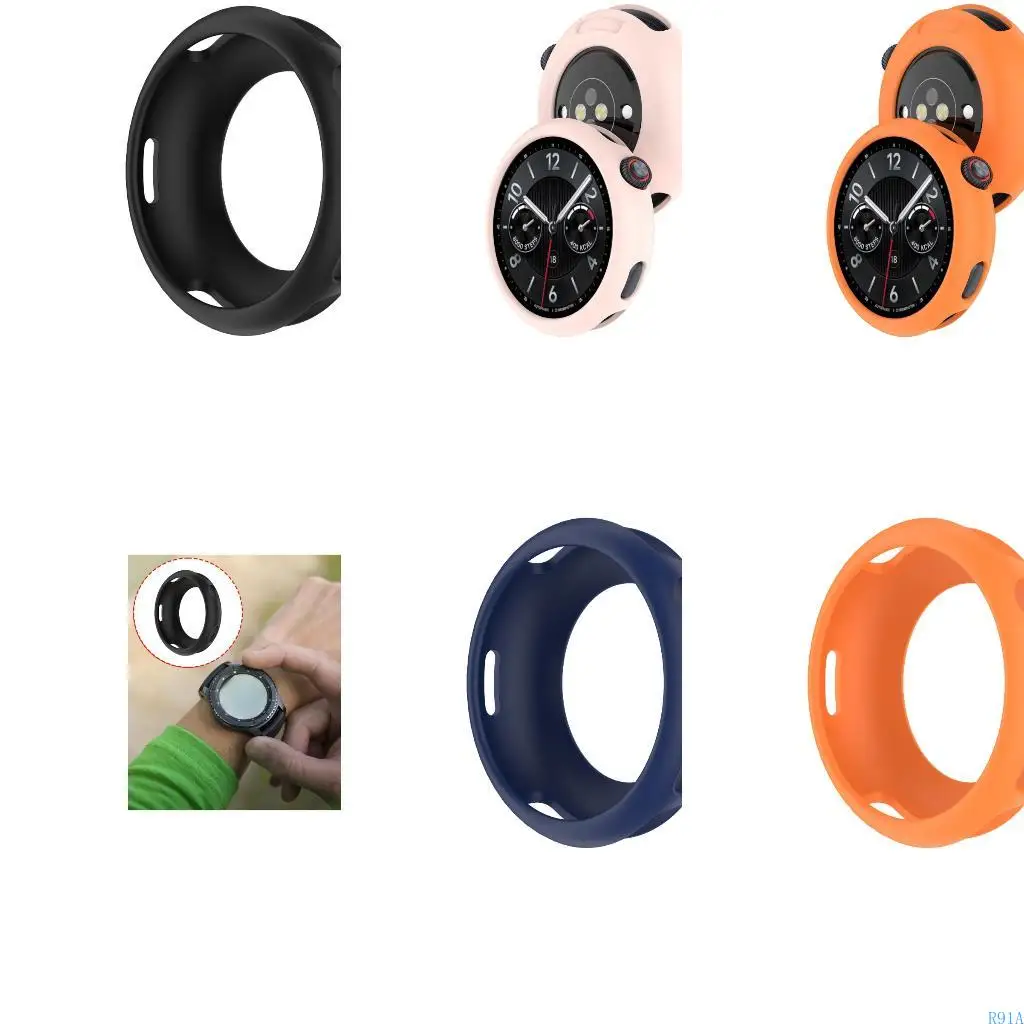 R91A Watch에 대한 열 소산 설계가있는 방어 실리콘 케이스.