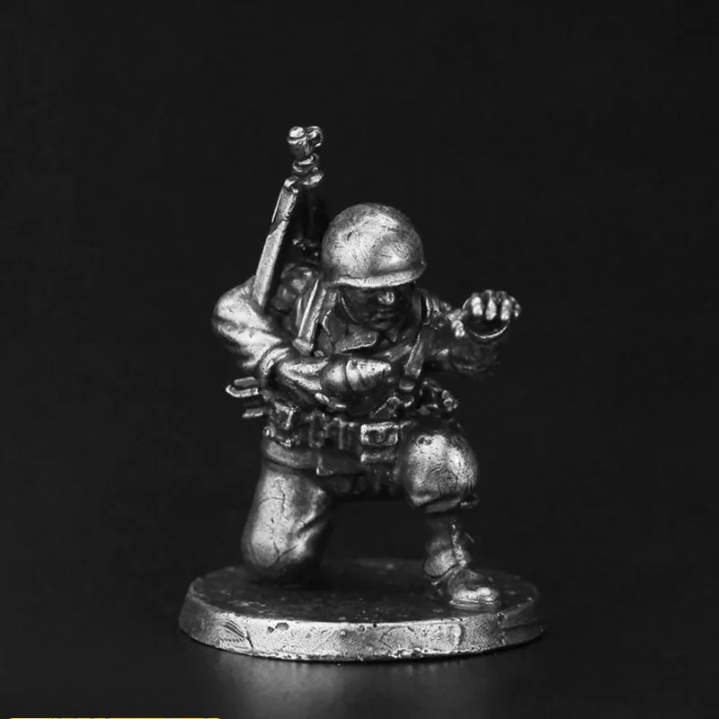 التفرد الديكور المعادن العسكرية سلسلة نموذج الجندي عمل أرقام لعبة قطع الشطرنج اكسسوارات الحرفية نموذج اللعب هدية #4