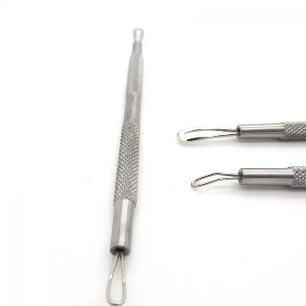 1PC Acne Smet Puistje Extractor Tool Professionele Rvs Double Ended Mee-eter Comedo Remover Gezicht Schoon Gereedschap