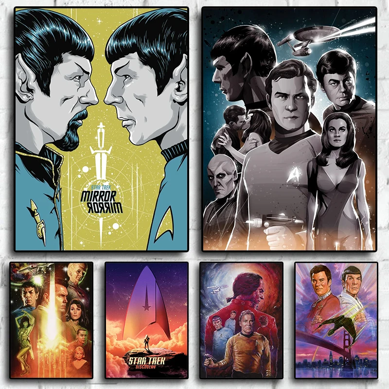 Star Trek_ Bridge Commander Movie Print Canvas Painting Vintage Posters Wall Art Pictures for Living Room Home Decor Cuadros