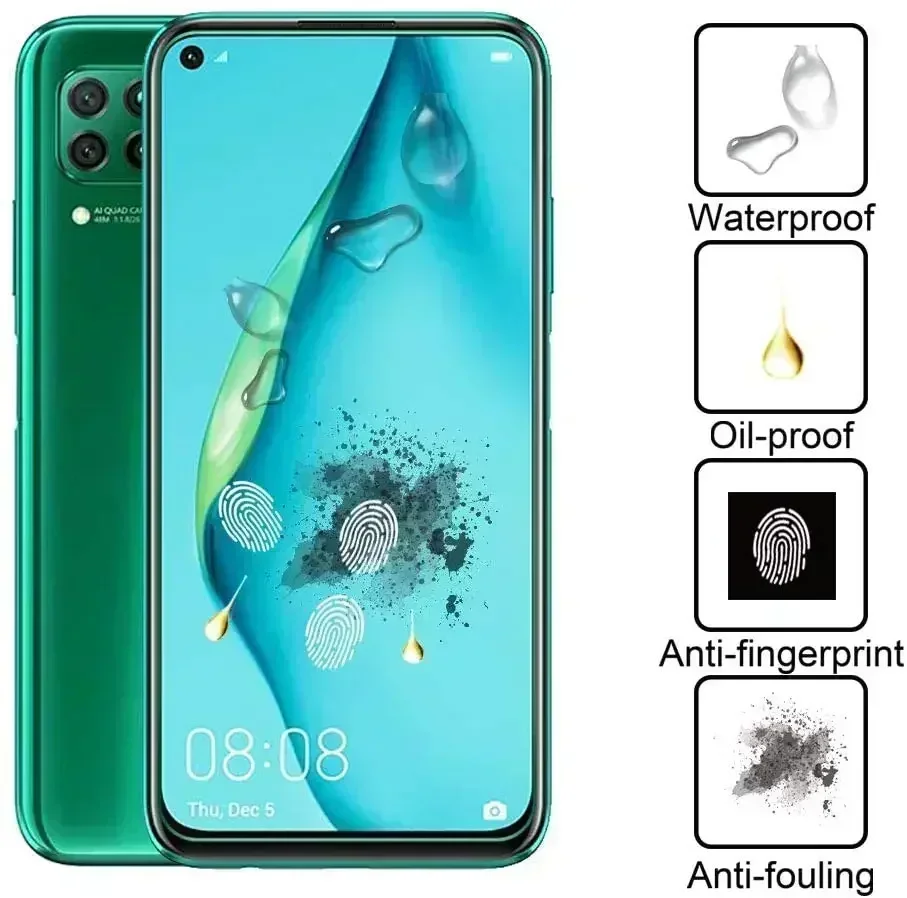 Защитная пленка для экрана Huawei P40 lite E 5G, закаленное стекло на p 40, легкая пленка p40lite, аксессуары huawey huawei 9h