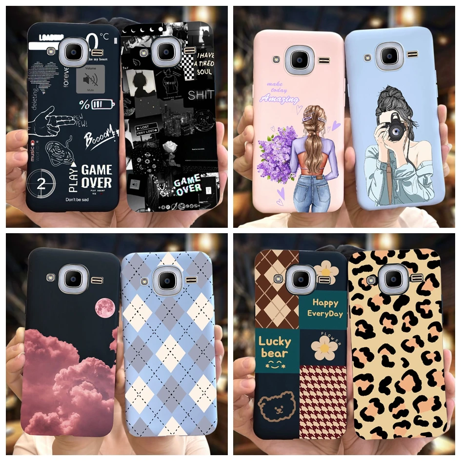 For Samsung Galaxy J2 Prime Pro 2016 Case New Fashion Girls Painted Slim Soft Back Cover For Samsung J2 Pro J2 2016 J210F Bumper