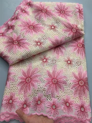 Swiss Voile Lace In Switzerland 2025 High Quality African Nigeria Cotton Lace Fabric For Women Christmas Dresses Sewing A4150