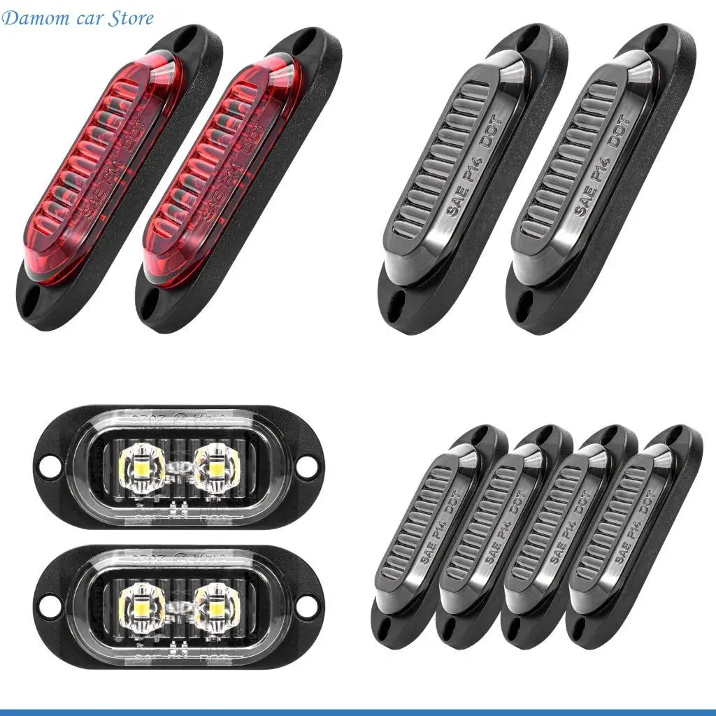 

A2UC Waterproof Anticollision LED Side Lamp For Truck Trailer Enhanced Safety Warning