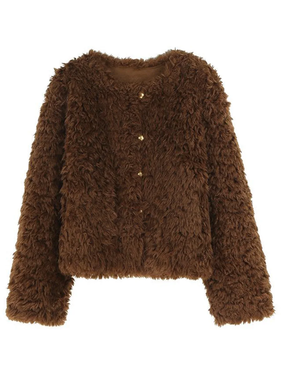 

Молодая, экологически чистая шуба из овечьей кожи для женщин, новый стиль на осень и зиму.