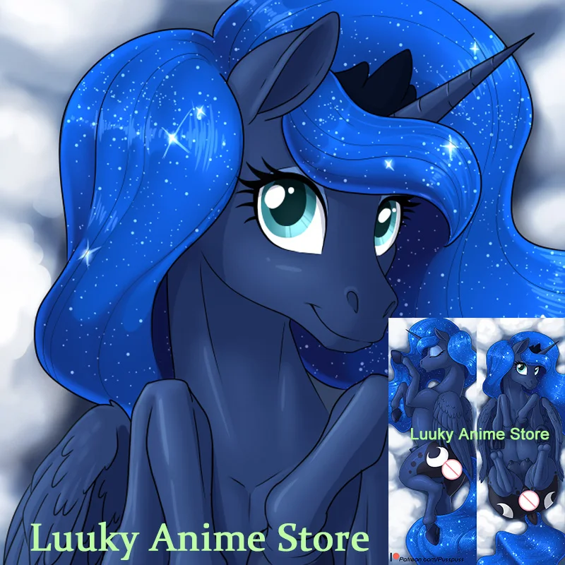 Dakimakura Anime Luna Furry Double Sided Print Life-size Body Pillow Cover