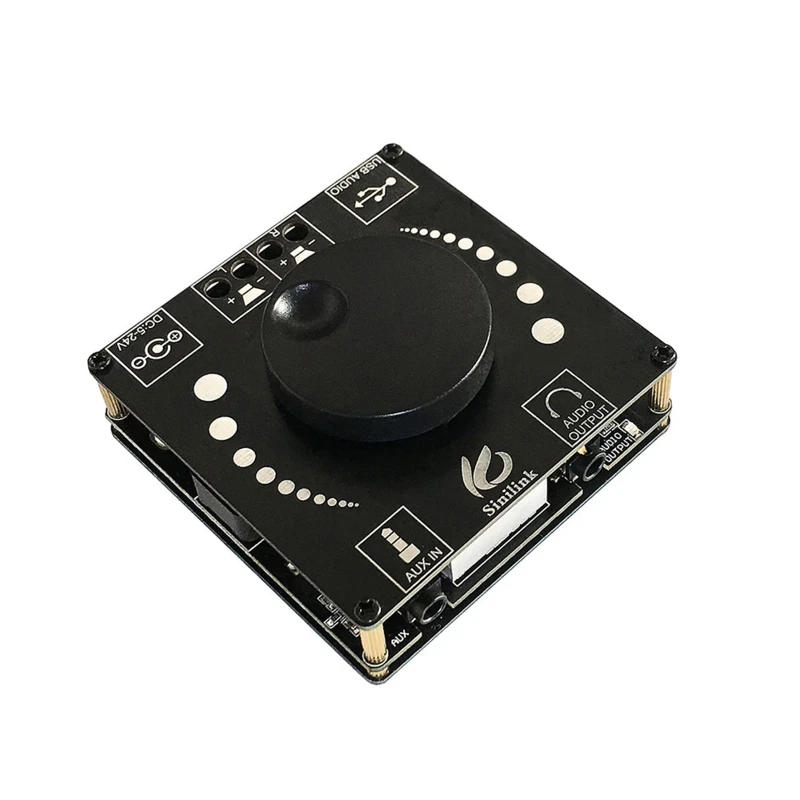 Power Amplifier Board Supply Module AP50H HIFI 2.0 Stereo 50W+50W Bluetooth 5.0 Support AUX USB Sound Card Digital Panel