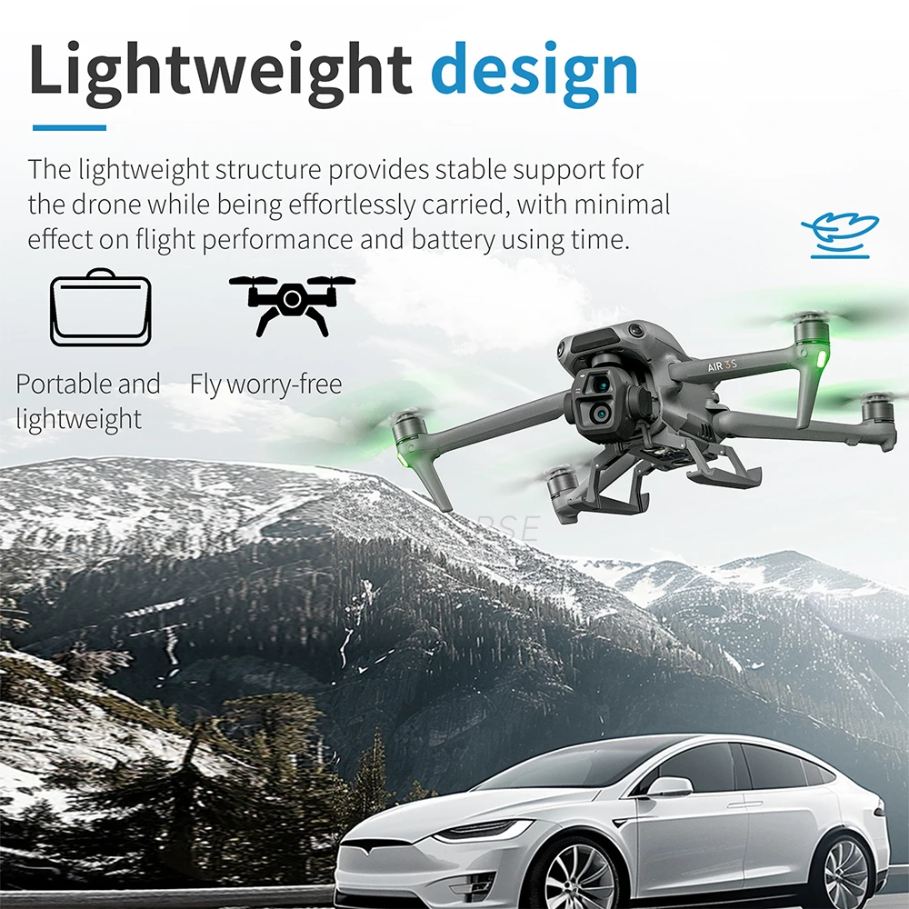 طوي الهبوط ل DJI الهواء 3S ملحقات حامي الساق للطي الهبوط الانزلاق ل DJI الهواء 3 ملحقات طائرة بدون طيار