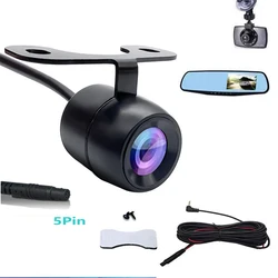 Cámara de mariposa de visión trasera Universal, cámara de marcha atrás de visión nocturna con cable de extensión de 5 pines para cámaras de coche con dashcam