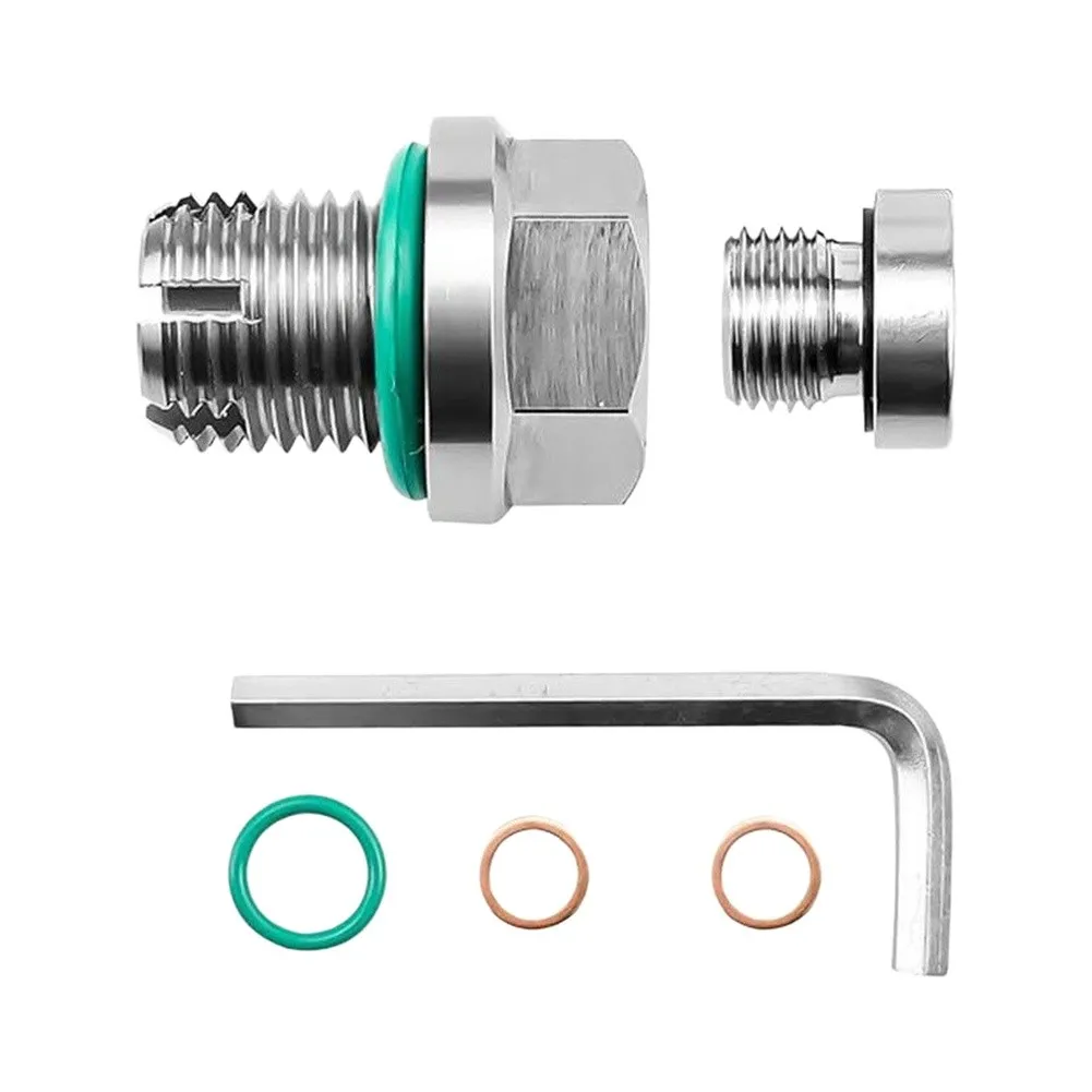 Automotive Oil Pan Repair Kit M16x1.5 Stainless Steel Self Tapping Bolt with Inner Sealing Bolt for Thread Restoration