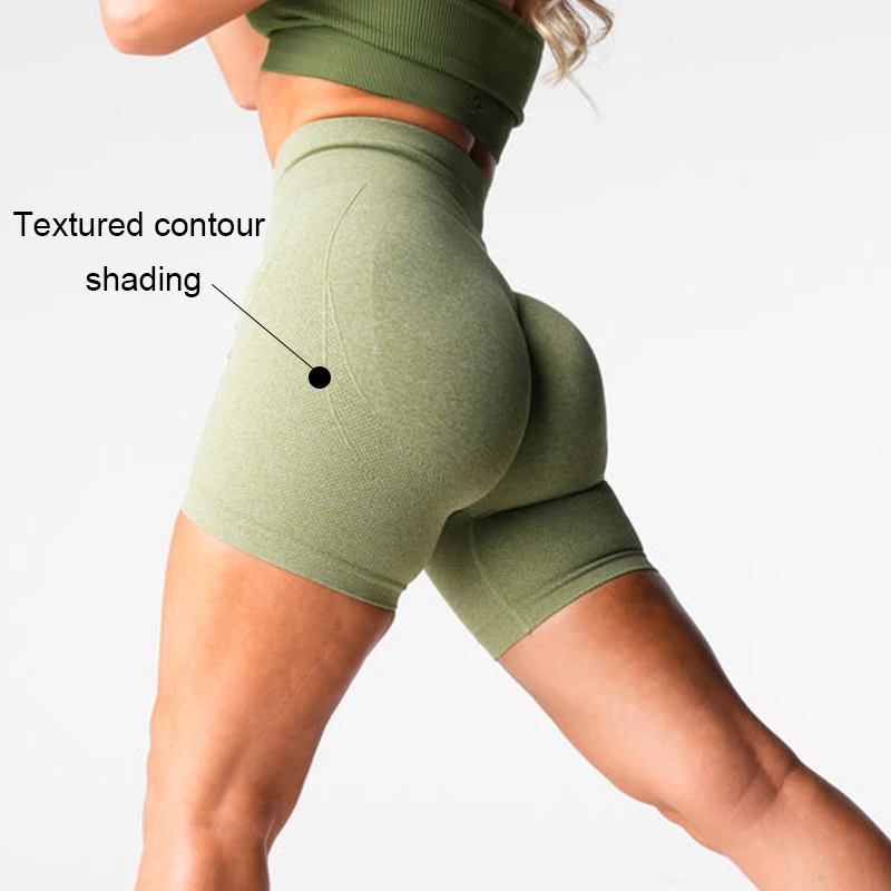 HAUT SHARK Pantalones cortos de yoga para mujer, pantalones cortos de gimnasio de cintura alta, fitness, yoga, levantamiento de cadera, gimnasio, pantalones cortos para correr, ropa deportiva