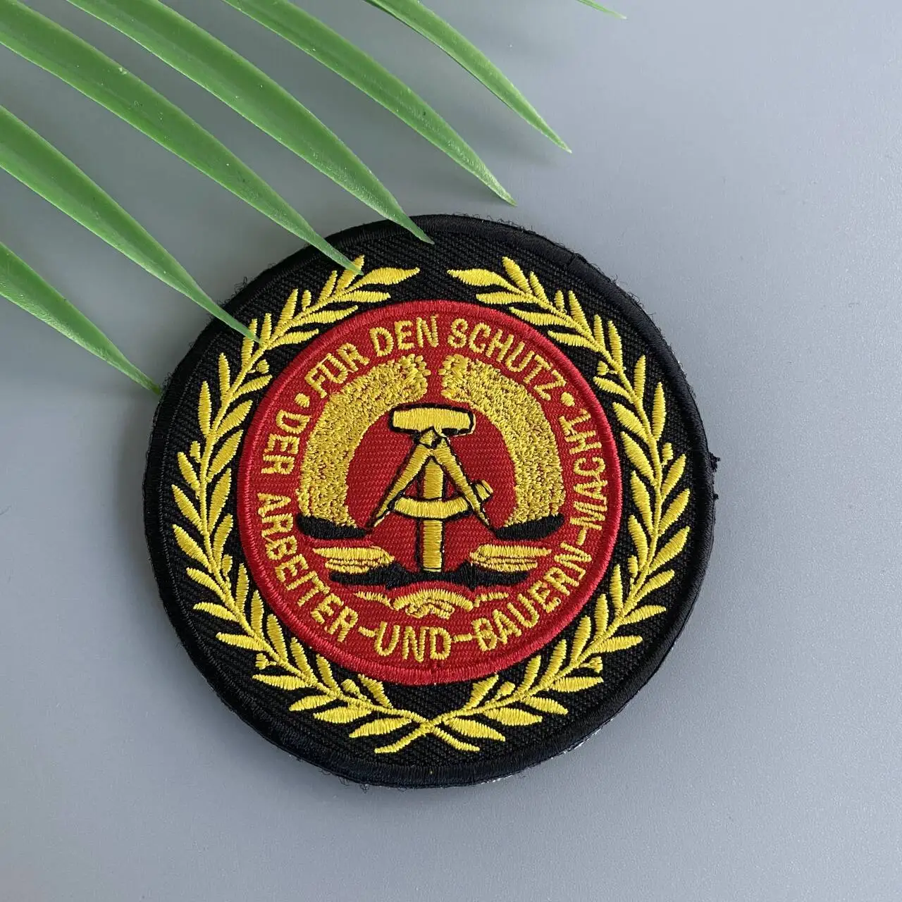 DDR East Germany Embroidery Morality Badge Eagle Hook and Loop Seal Tactical Circular DIY Decorative Backpack Tactical Patch