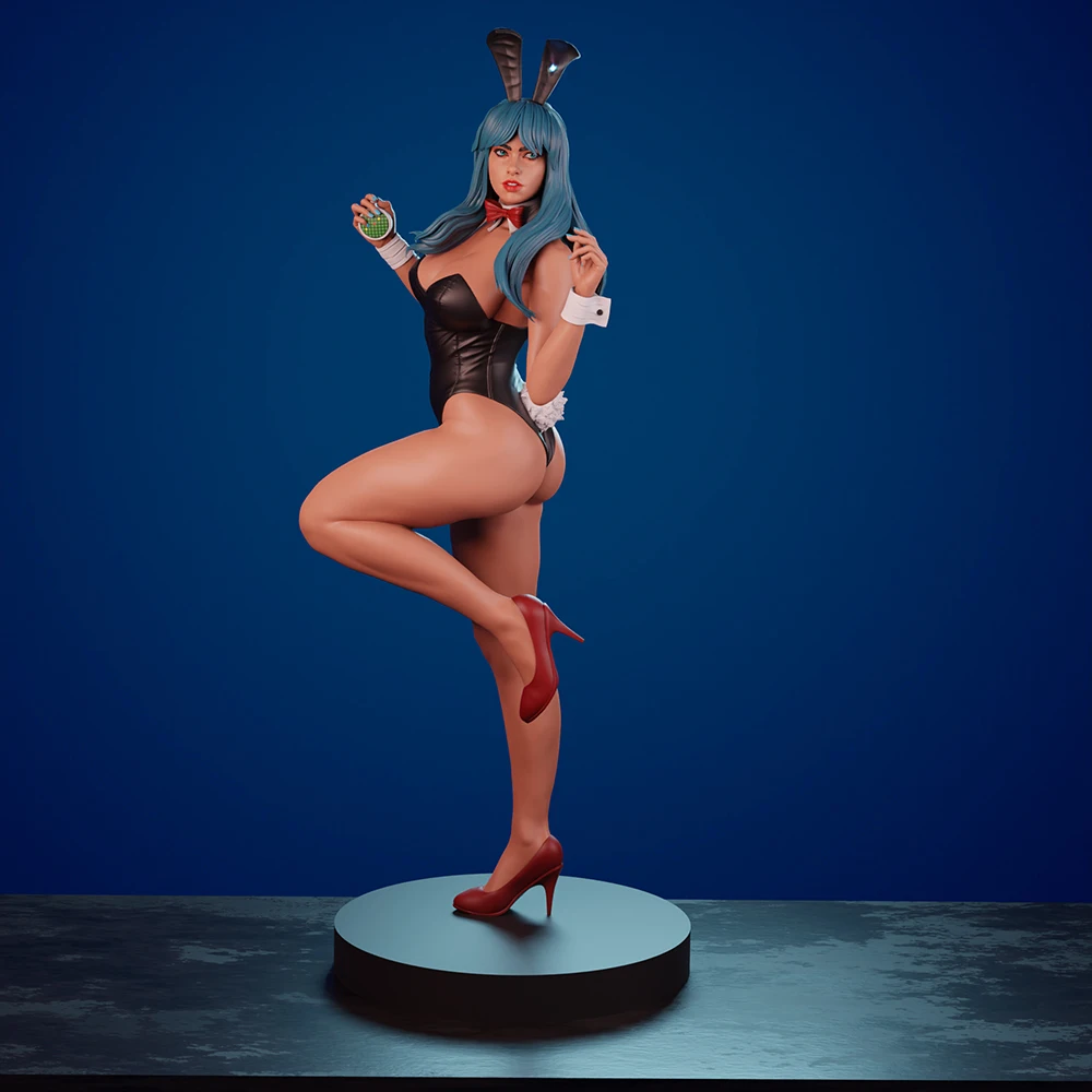 

1/24 Scale Belle Bunny Lady Positioning NSFW Resin Figure Model Kit Unassembled Unpainted DIY Collectible Miniature Hobby Toy