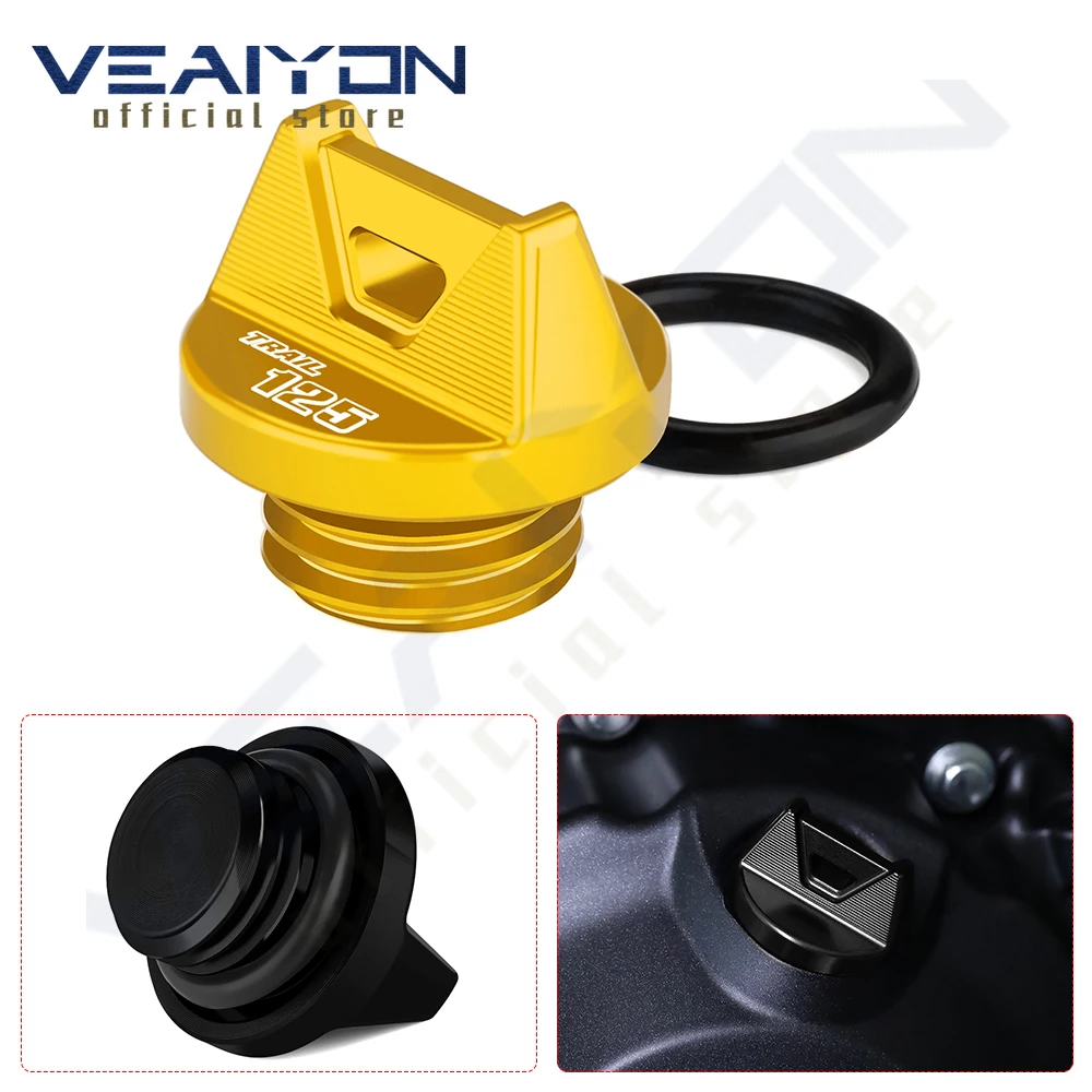 

For Trail 125 CT125 Hunter Cub 2021 2022 2023 2024 2025 Motorcycle Accessories Engine Oil Cap Plug Filler Nut Cover Cap M20*2.5