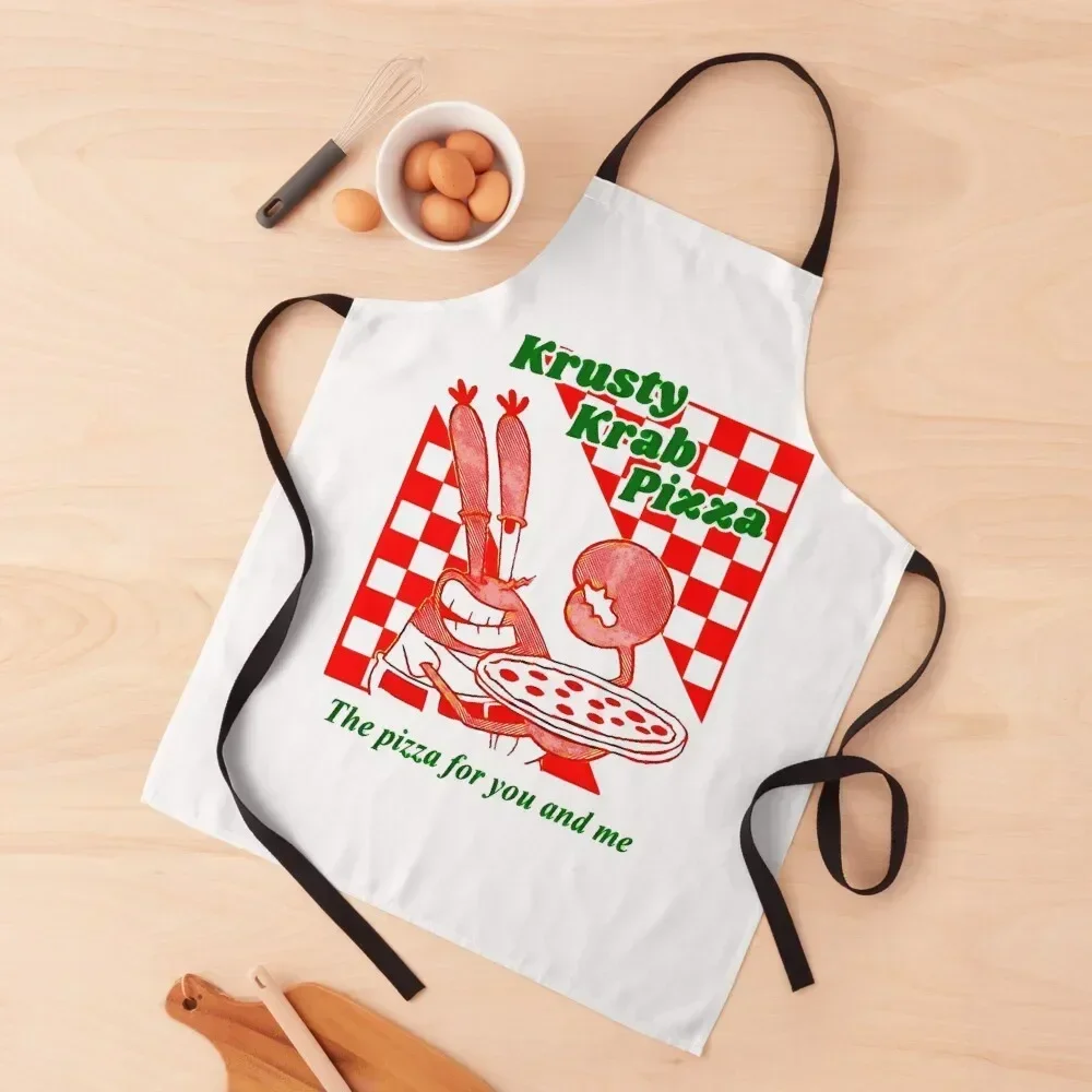 

Krusty Krab Pizza Apron Utensils For Kitchen Woman Work Home Utensils Apron