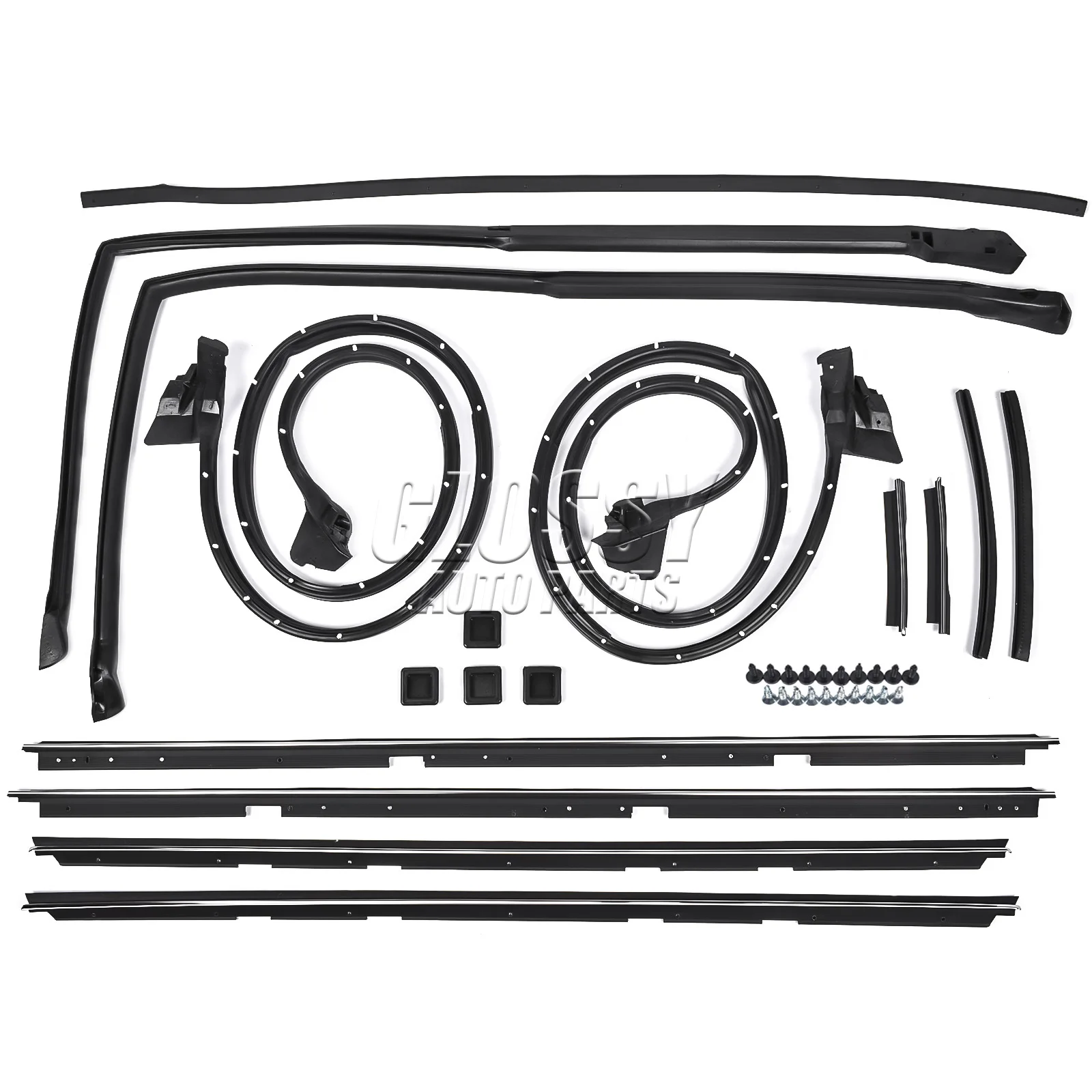 Glossy Door Tailgate Weatherstripping Seal Kit 2135478