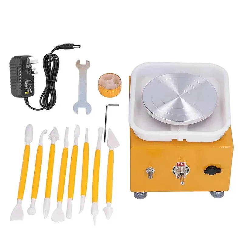 Mini Electric Pottery Turbine Adjustable Speed Small Style Electric Pottery Turbine