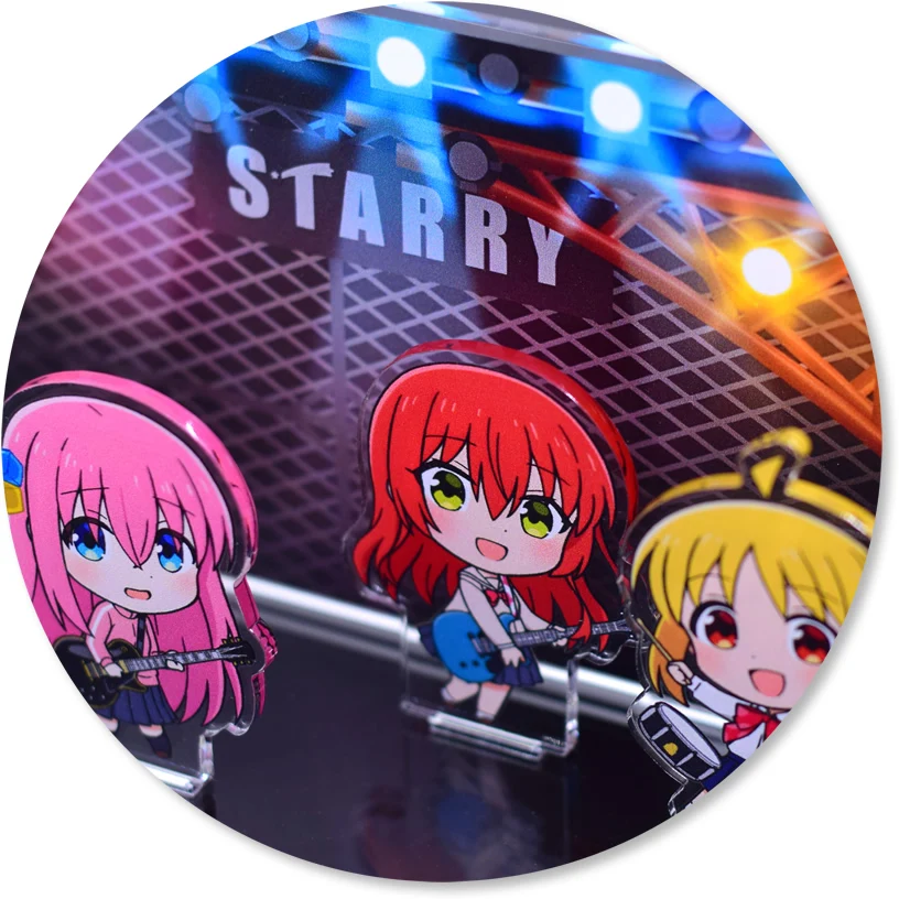 BOCCHI THE ROCK 3D Arcylic Stand 5 In 1 Desk Decor Anime Figures Keyrings Cartoon Accessories