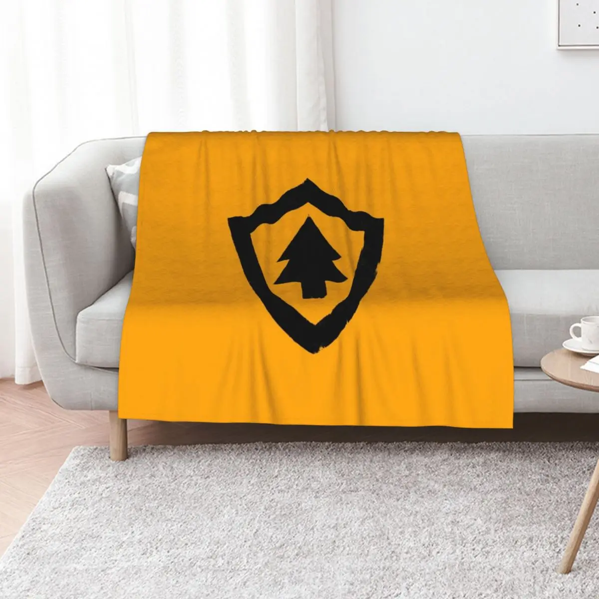 Firewatch Shield Logo Throw Blanket Cozy Napping Blanket Gift for Mom Dad