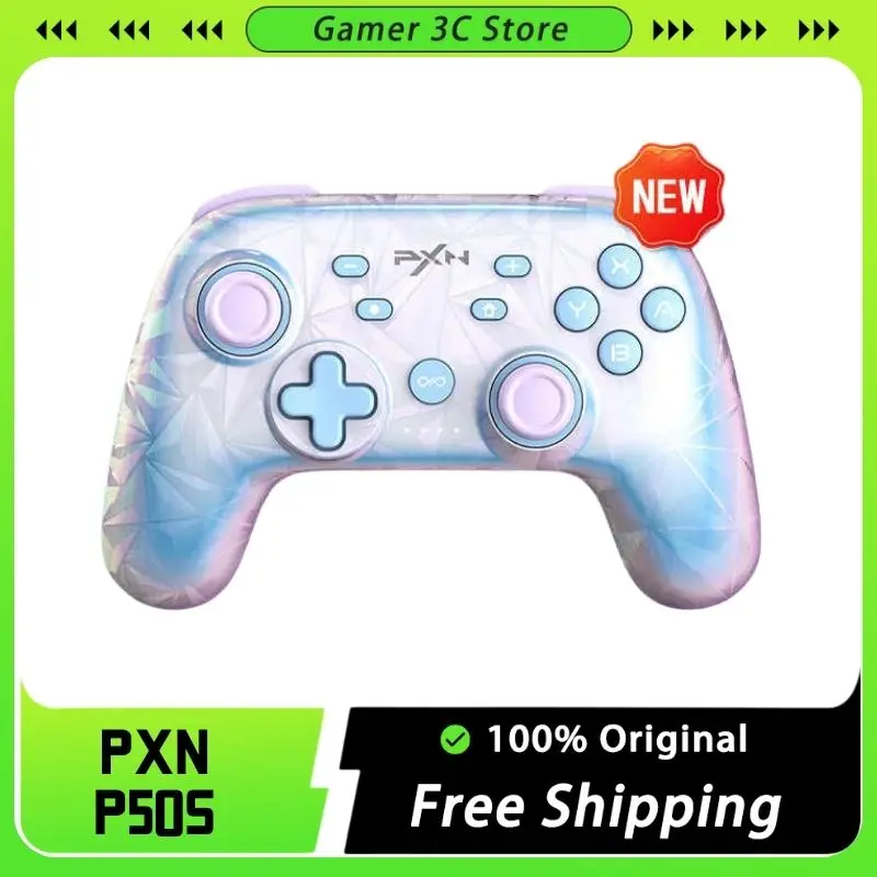 PXN P50S Bluetooth Wireless Game Controllers HD Shock Third Generation Hall Rocker/NS/Steam/Pc/Black Custom Myth Wukong Gamepads