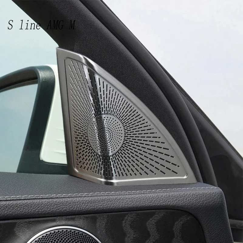 

Car Styling A-pillar Tweeter Speaker Cover Trim For Mercedes Benz C Class W205 2015-2021 Audio Loudspeaker Stickers Accessories