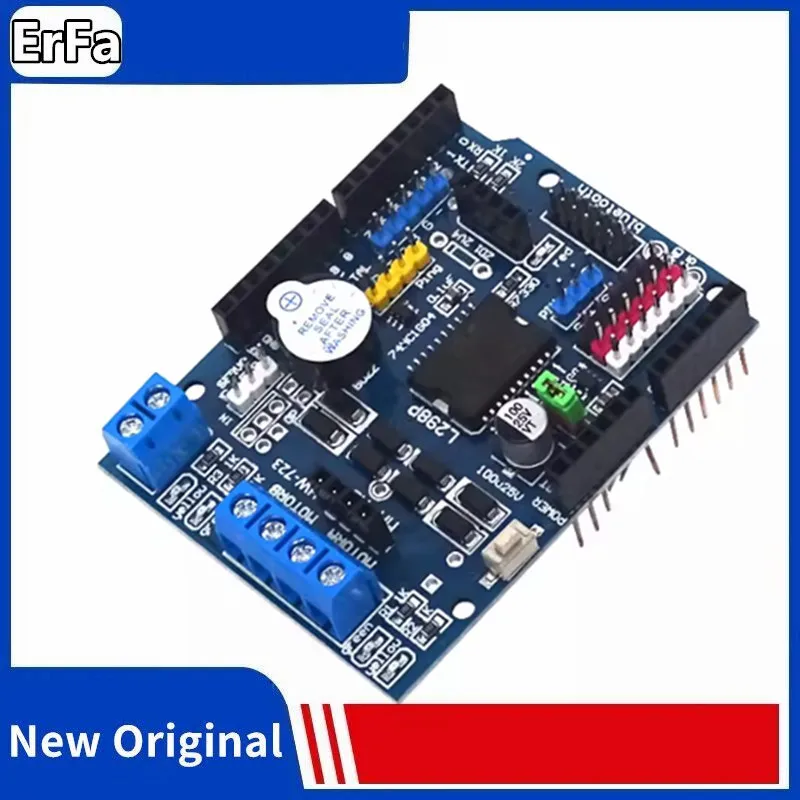 Shield R3 DC Motor Driver Shield Board, Tech Pipeline Tourists, Full Bridge, H-Bridge, 2 Way, Ardu37UNO, 5V, 12V, L298P