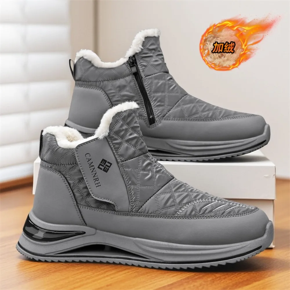 New Winter Boots for Men Snow Outdoor Non-slip Warm Fur Sneakers Lightweight Hiking Shoe Women Broad Sole Boots Chaussure Hommes