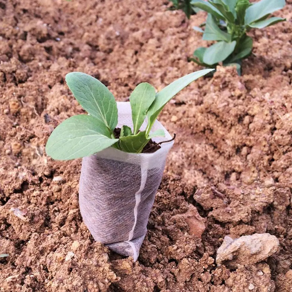 

Seedling Bag Plant Grow Bags Eco-friendly Non-woven Lightweight Breathable Healthy Easy Convenient High Survival Rate Fast