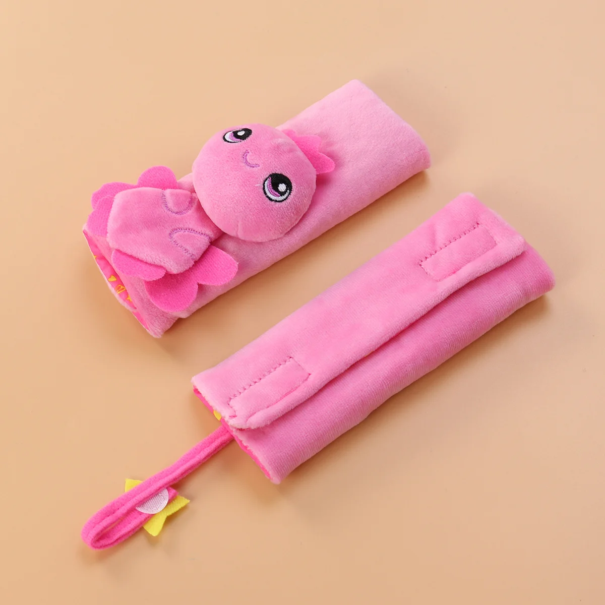 

Safety Pad Pink Animal Design Stroller Shoulder Protector Cover for Harness Universal Fit Comfortable