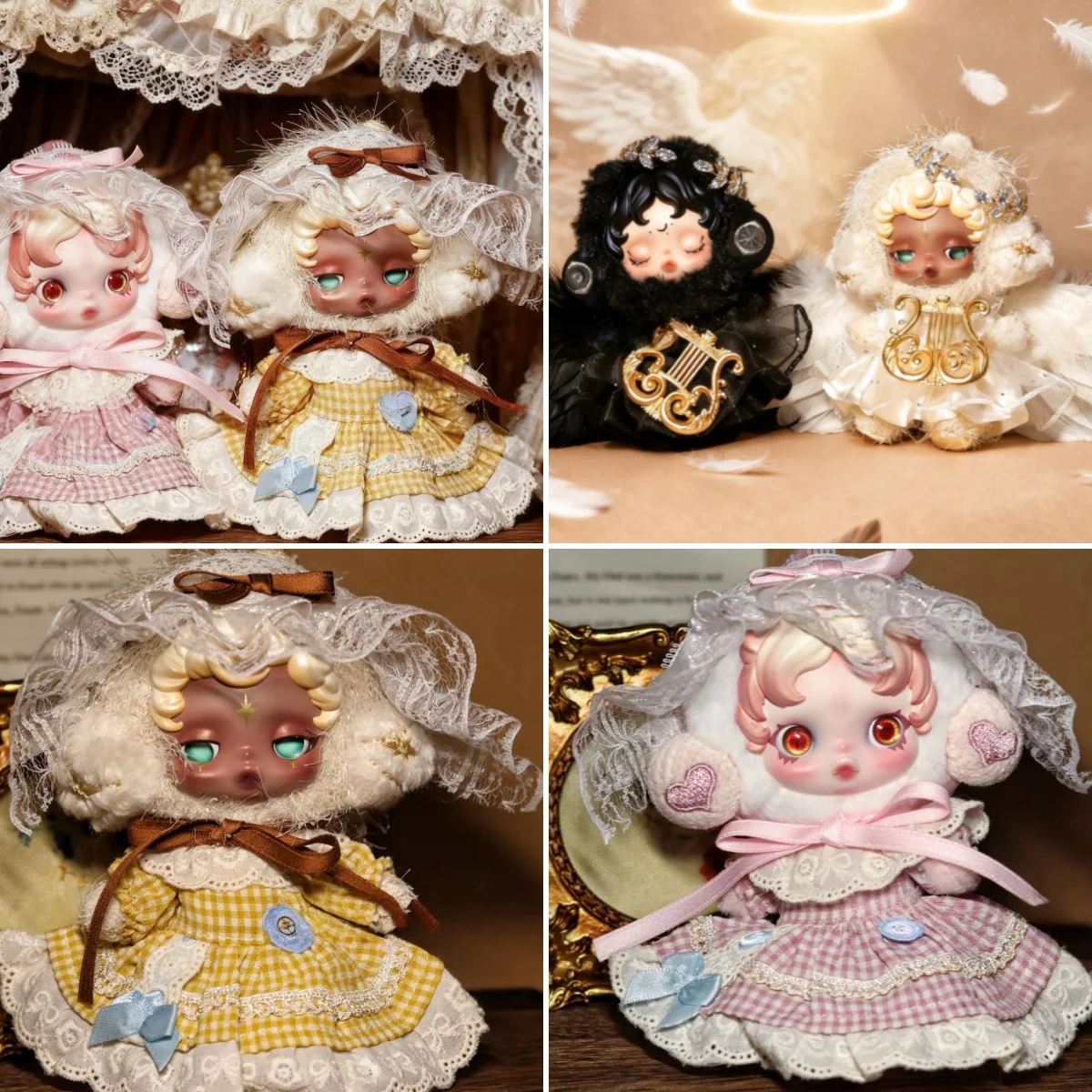 

New 10cm Doll For Skullpanda Clothes Sleepless Theater Outfit Accessories Gifts Ghosts Sleepy Demons Set Light Weaving Garden