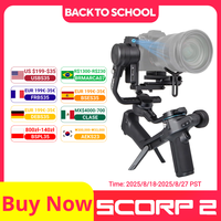 FeiyuTech SCORP 2[Official]Camera Gimbal Stabilizer Built-in AI Tracker Upgrade Joystick Touch Screen for Mirrorless DSLR Camera