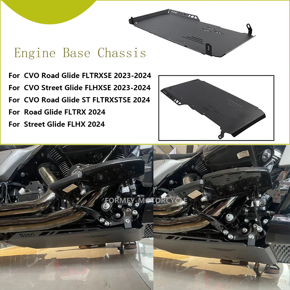 Engine Base Chassis Guard Protection For Harley 2023 2024 CVO Road Glide ST FLTRXSTSE Street Glide FLHXSE CVO Road Glide FLTRXSE