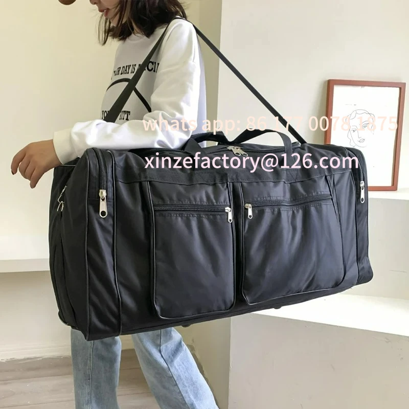 Customizable Travel Bag Foldable Large Capacity Waterproof Business Sports Handbag Wear-Resistant Portable Multifunction