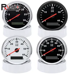 Custom Boat Tachometer 6K/8K RPM 4000RPM 3000RPM for Diesel Gasoline Car Boat rpm Meter Gauge with Hourmeter Red Backlight 9~32V