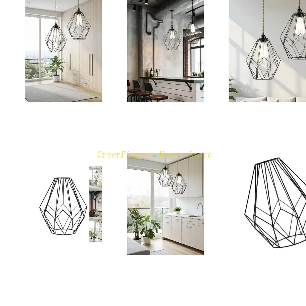 

F68D Hollow Iron Lamp Shade Light Shade Decorative Light Cover for Table Light Pendant